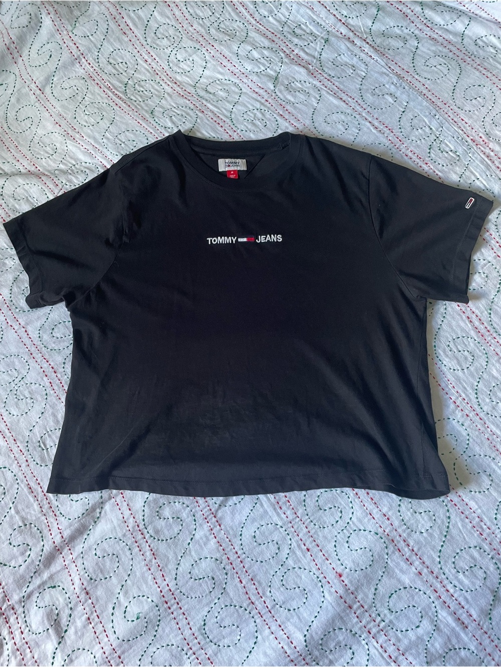 Tommy Hilfiger Black Short Sleeve Logo Tee